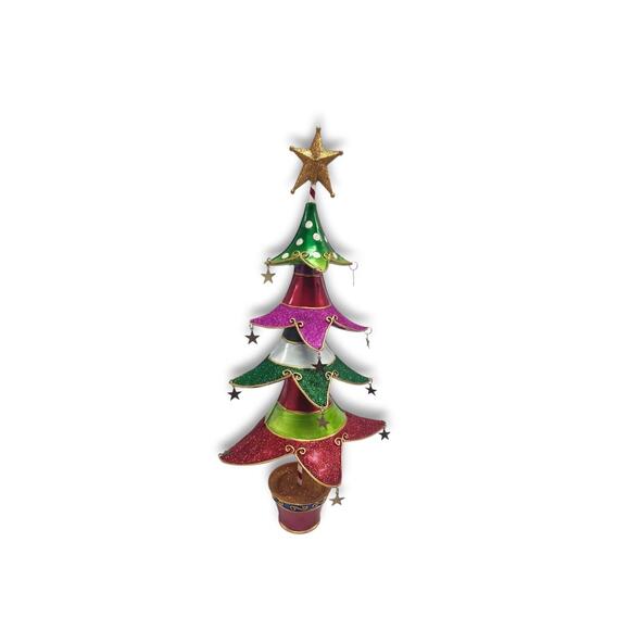 Kirkland Signature Colorful Metal Whimsical Christmas Tree 19.5" w/ Box - Picture 2 of 11